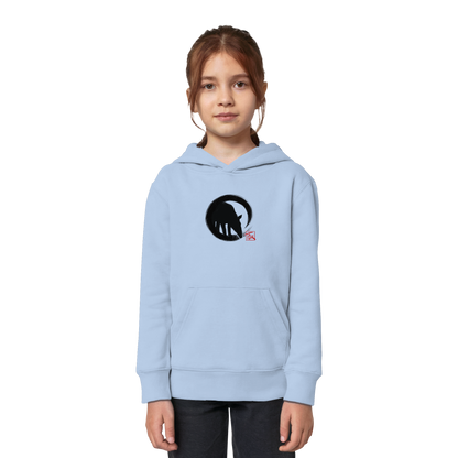 Zen Tapir im japanischen Enso Kreis - Kids Organic Hoodie