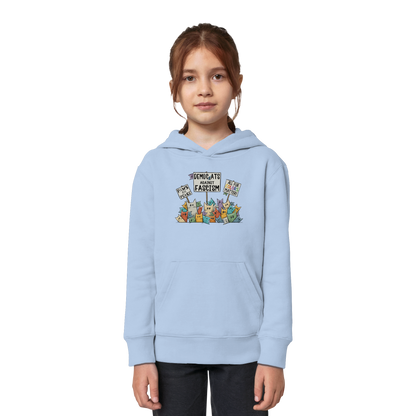 Demo-Katzen gegen Faschismus und für Vielfalt - Kids Organic Hoodie