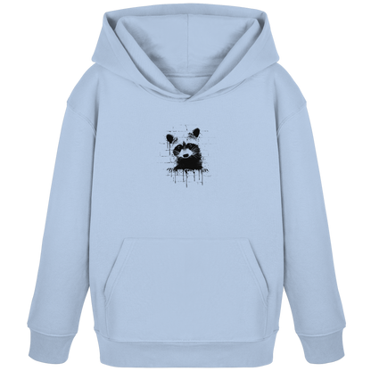 Funky Street Art Waschbär - Kids Organic Hoodie