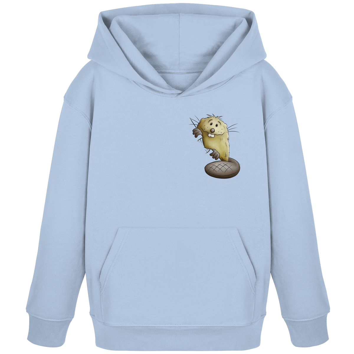 Lustiger frecher Biber - Kids Organic Hoodie