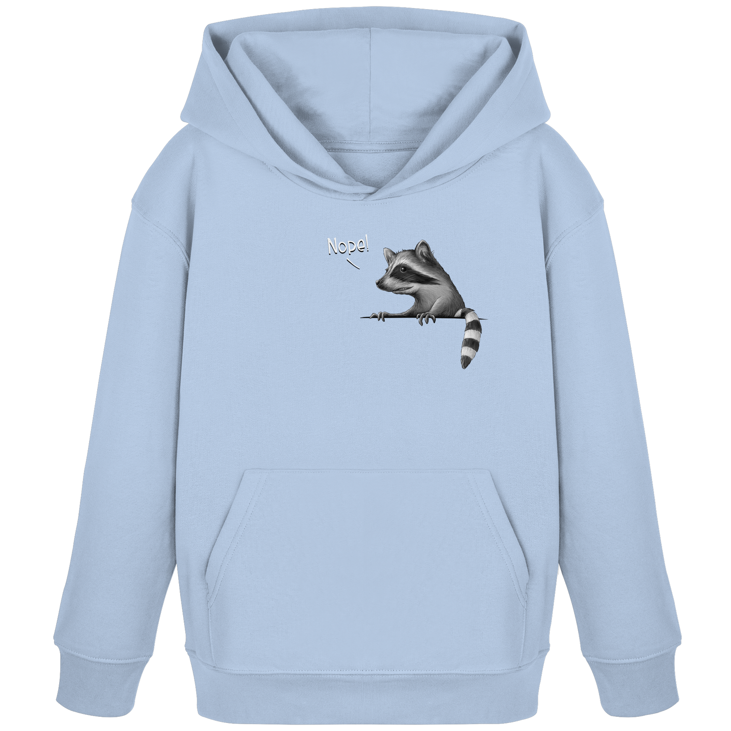 Nope! Frecher verwegener Waschbär - Kids Organic Hoodie