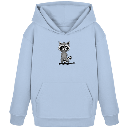 Frecher kleiner Waschbär - Kids Organic Hoodie