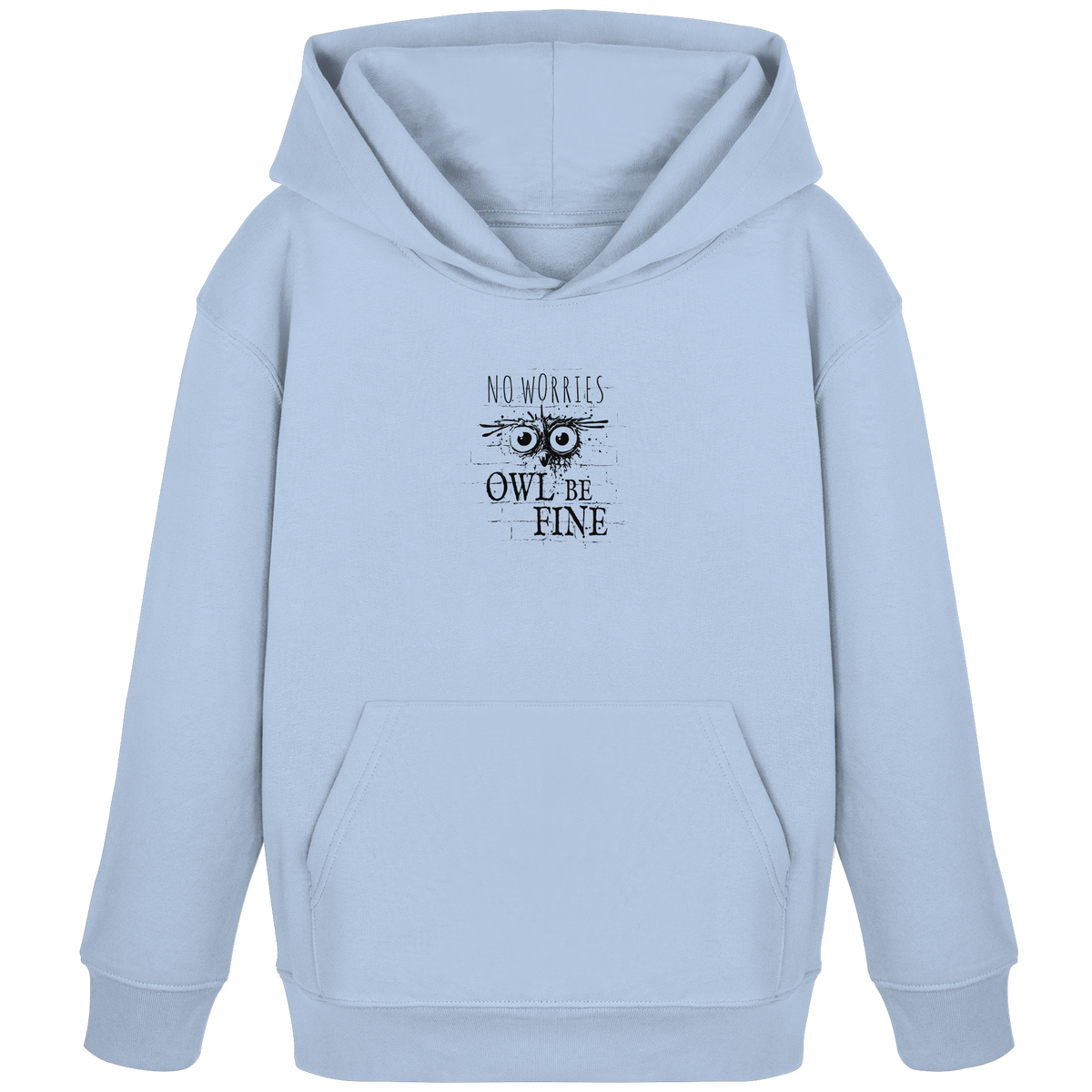 Owl Be Fine Street Art Eule - Kids Organic Hoodie