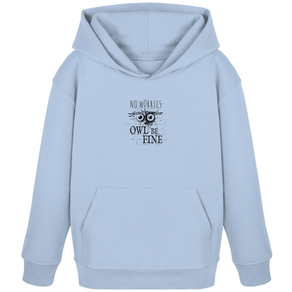 Owl Be Fine Street Art Eule - Kids Organic Hoodie