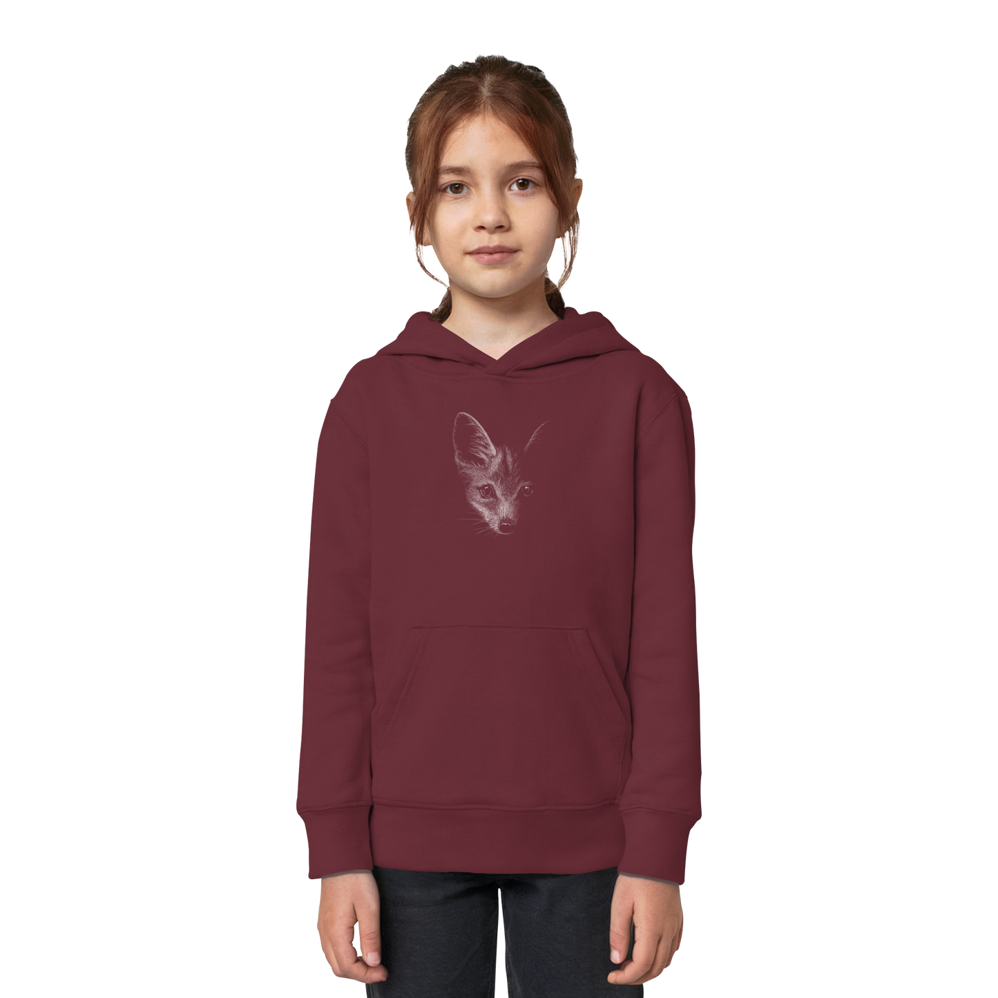 Fuchs Kritzelkunst Illustration - Kids Organic Hoodie