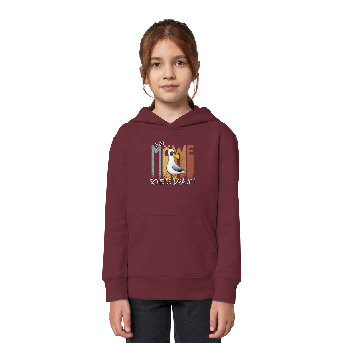 Sei Möwe Scheiß Drauf  - Kids Organic Hoodie