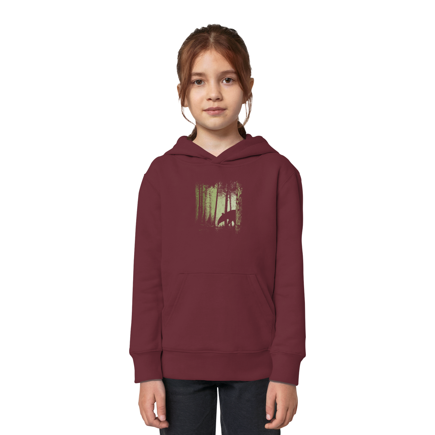 Lässiger Tapir im Zwielicht Wald - Kids Organic Hoodie