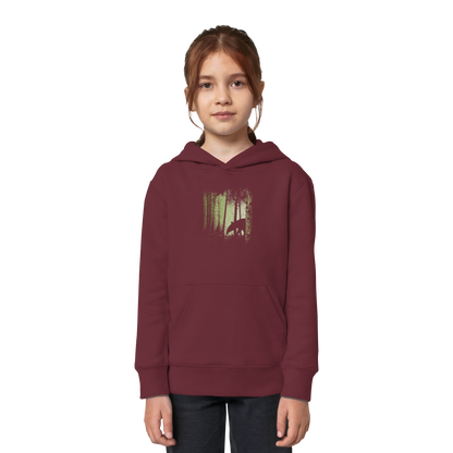 Lässiger Tapir im Zwielicht Wald - Kids Organic Hoodie
