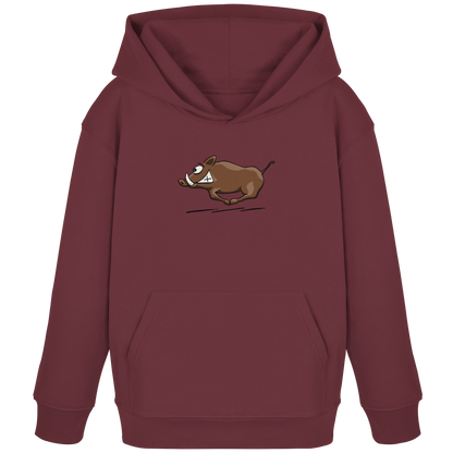sauwildes Wildschwein | Wildsau  - Kids Organic Hoodie