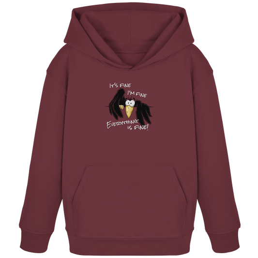 I’m Fine Rabe | Alles Gut Krähe - Kids Organic Hoodie