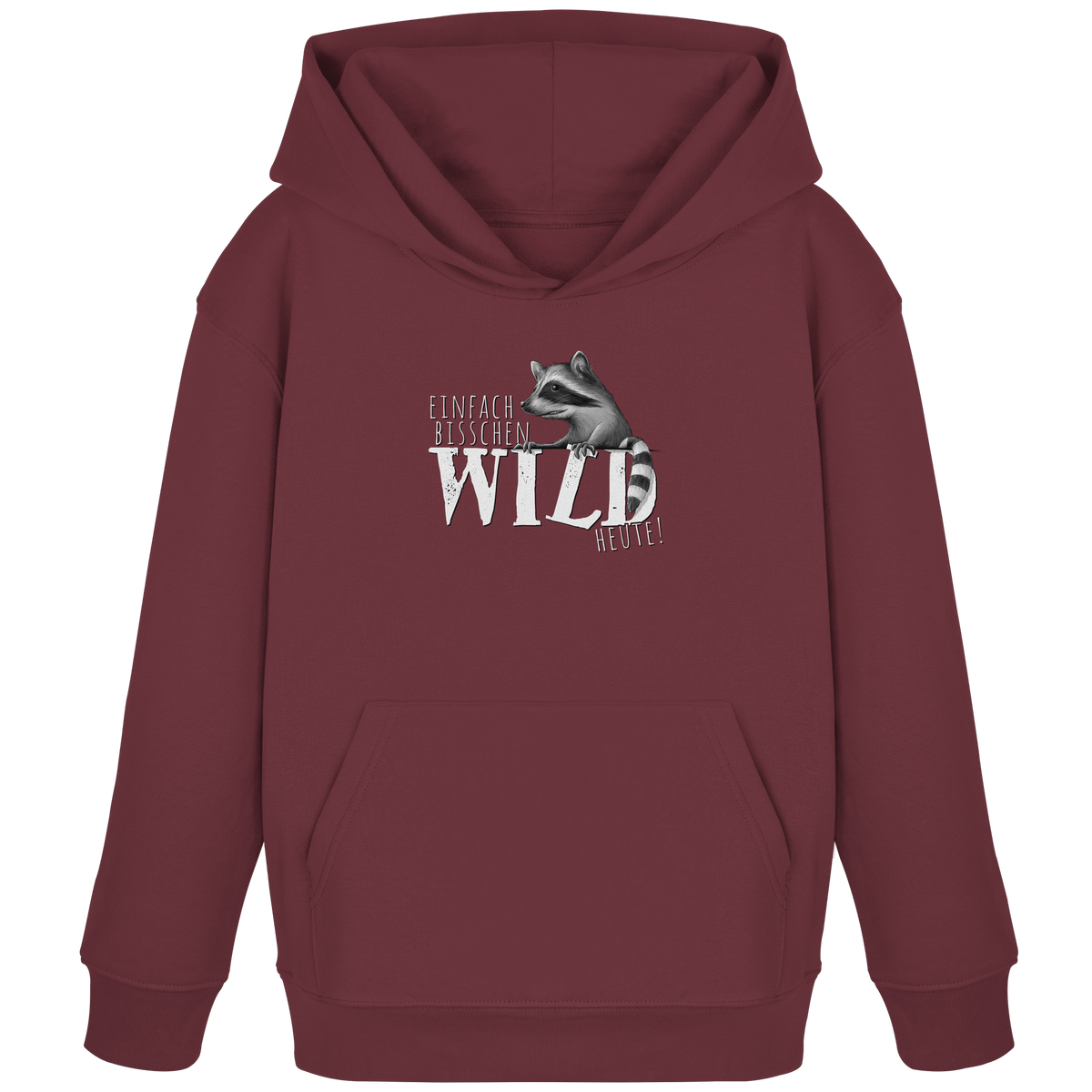 Bisschen wild heute! Waschbär - Kids Organic Hoodie