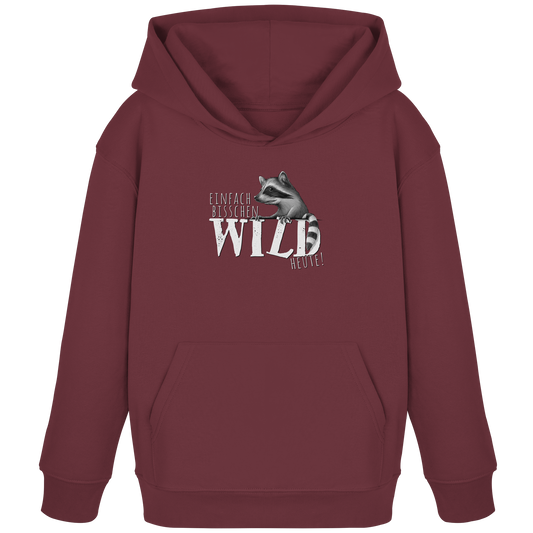 Bisschen wild heute! Waschbär - Kids Organic Hoodie