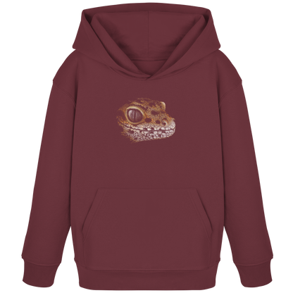 Leopard Gecko Skizze Kritzelkunst - Kids Organic Hoodie
