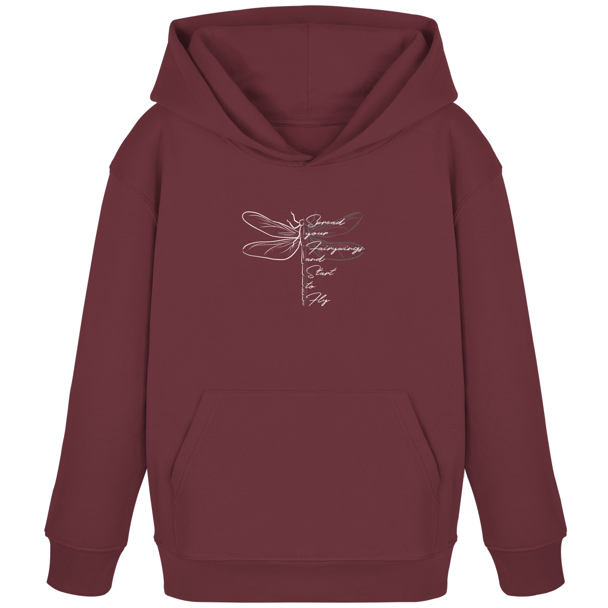 Breite die Flügel aus und flieg los | Libelle - Kids Organic Hoodie