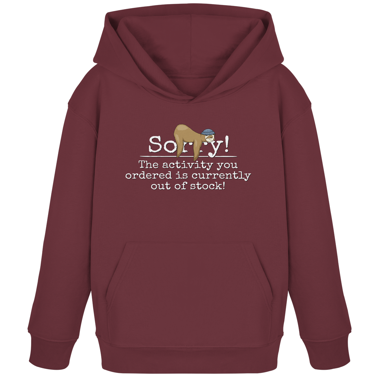 No-Activity Faultier - Kids Organic Hoodie