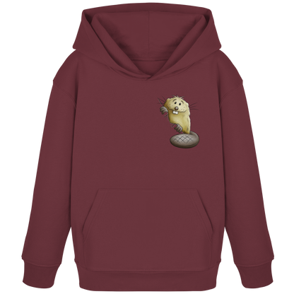 Lustiger frecher Biber - Kids Organic Hoodie