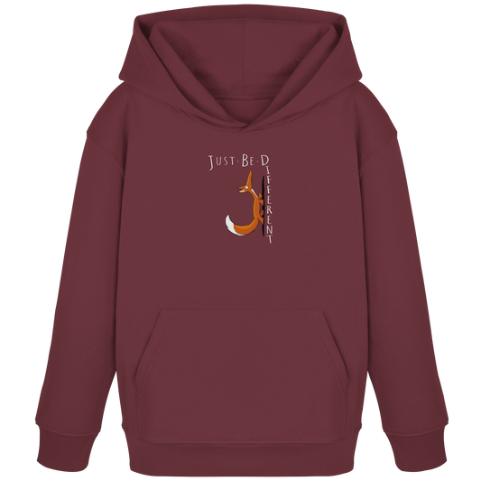 Just Be Different | Sei Anders, kleiner Fuchs - Kids Organic Hoodie