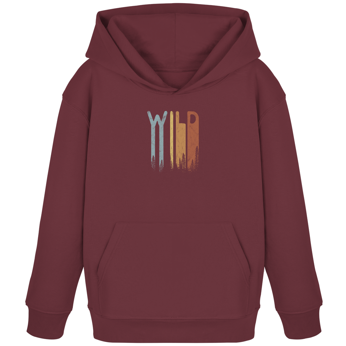 Wild Retro Schriftzug - Kids Organic Hoodie