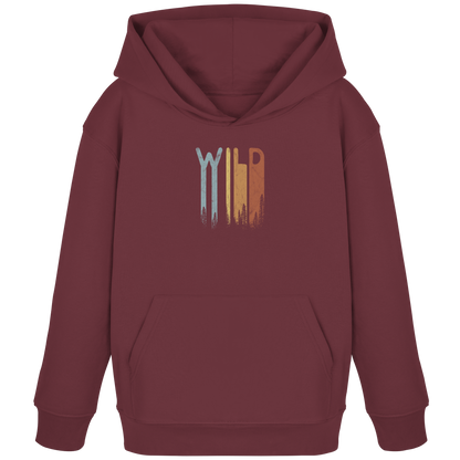 Wild Retro Schriftzug - Kids Organic Hoodie