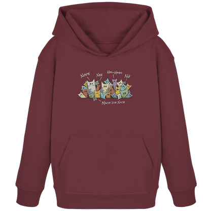 Nope, Nee, Nö Katzen - Kids Organic Hoodie