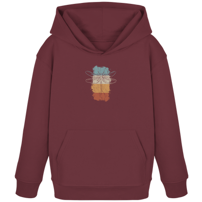 Retro Kunst Libelle | Vintage Dragonfly - Kids Organic Hoodie