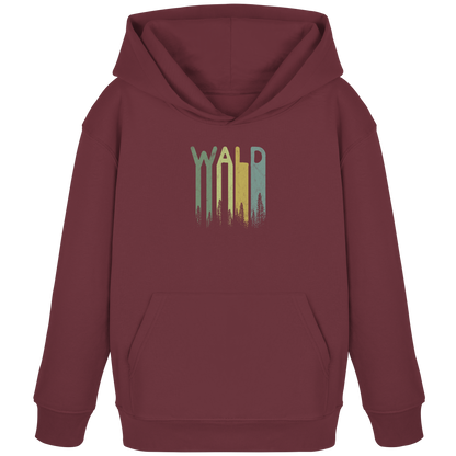 Wald Retro Forst Schriftzug - Kids Organic Hoodie