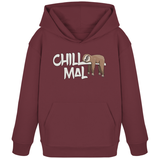 Chill Mal Faultier - Kids Organic Hoodie