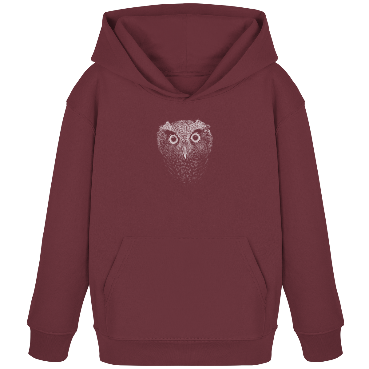 Eule Kritzelkunst Illustration - Kids Organic Hoodie