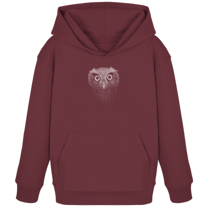 Eule Kritzelkunst Illustration - Kids Organic Hoodie
