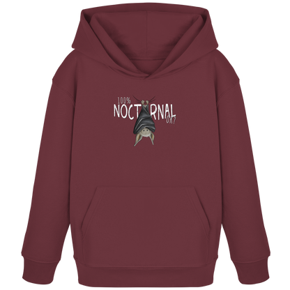 100% nachtaktive Fledermaus - Kids Organic Hoodie