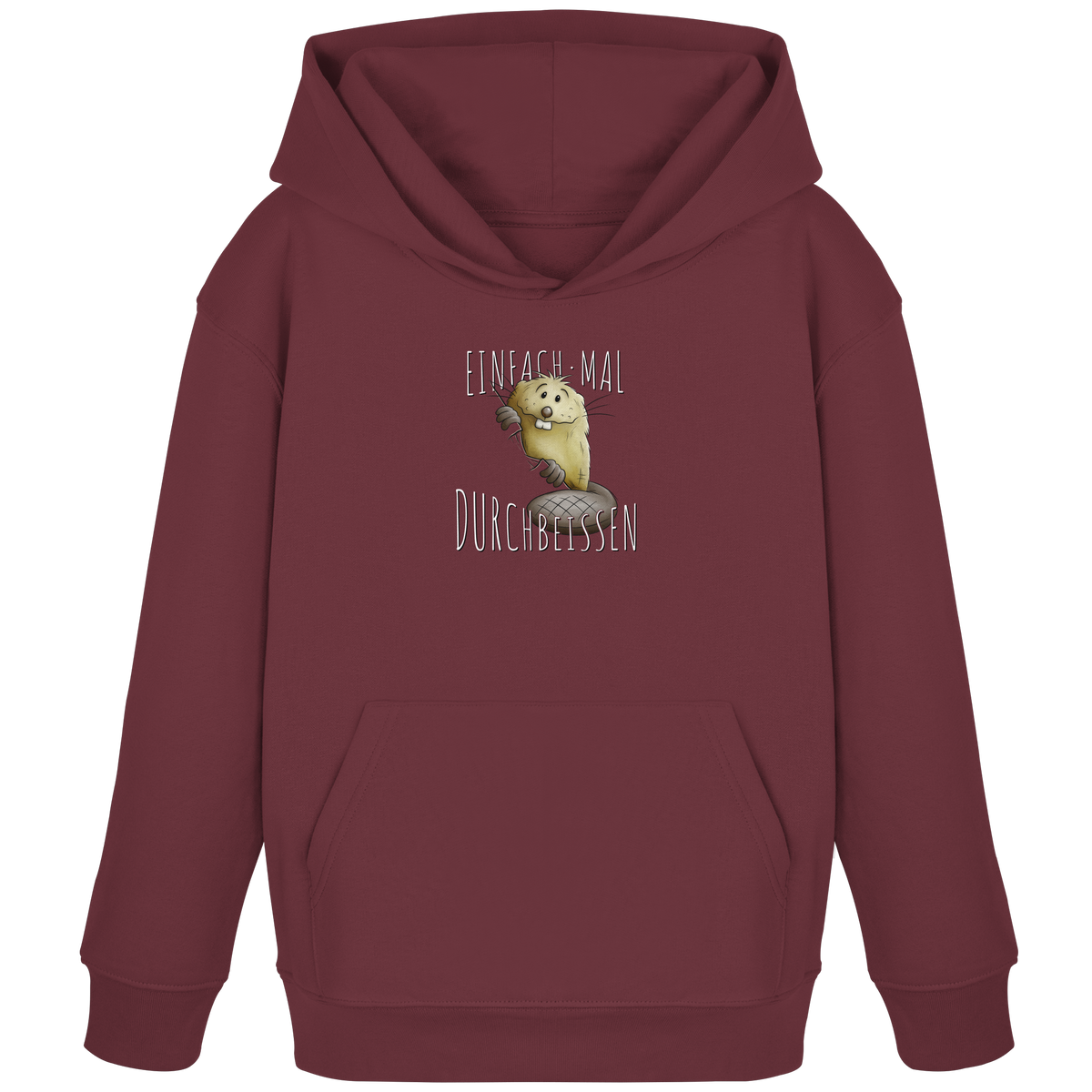 Einfach mal Durchbeissen Biber - Kids Organic Hoodie