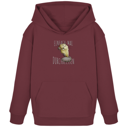 Einfach mal Durchbeissen Biber - Kids Organic Hoodie