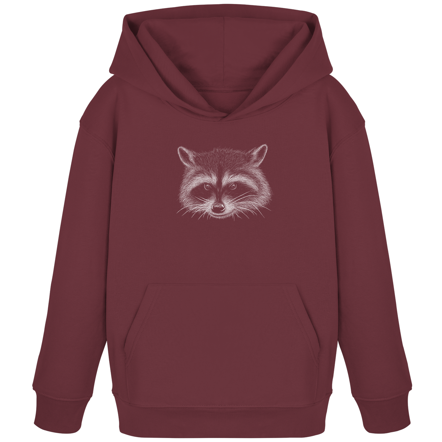 Waschbär Illustration Kritzelkunst - Kids Organic Hoodie