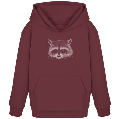 Waschbär Illustration Kritzelkunst - Kids Organic Hoodie