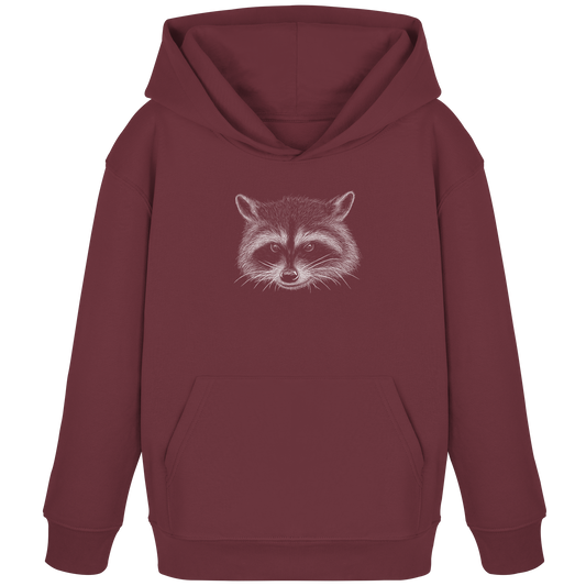 Waschbär Illustration Kritzelkunst - Kids Organic Hoodie