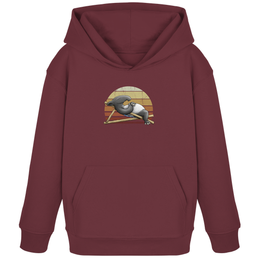 Lässiger Retro Sundown Tapir - Kids Organic Hoodie