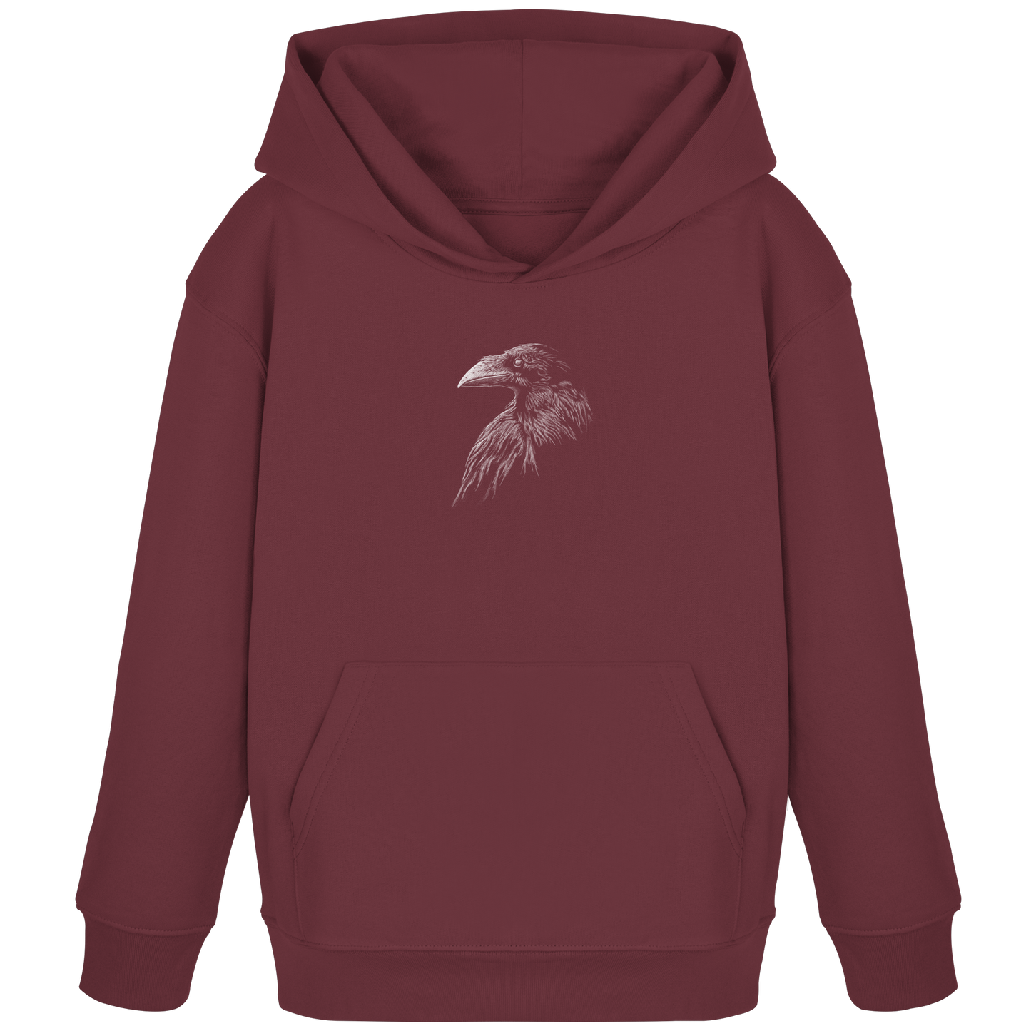 Kritzelkunst Rabe Krähe - Kids Organic Hoodie