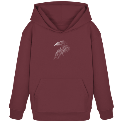 Kritzelkunst Rabe Krähe - Kids Organic Hoodie