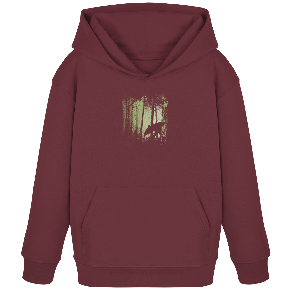 Lässiger Tapir im Zwielicht Wald - Kids Organic Hoodie