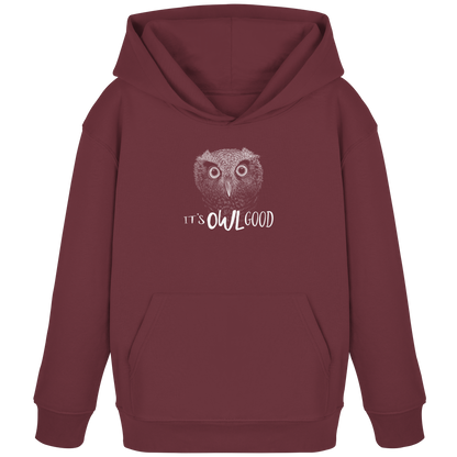 OWL Good | Kritzel-Kunst-Eule - Kids Organic Hoodie
