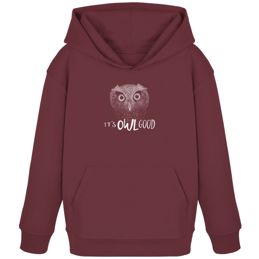 OWL Good | Kritzel-Kunst-Eule - Kids Organic Hoodie