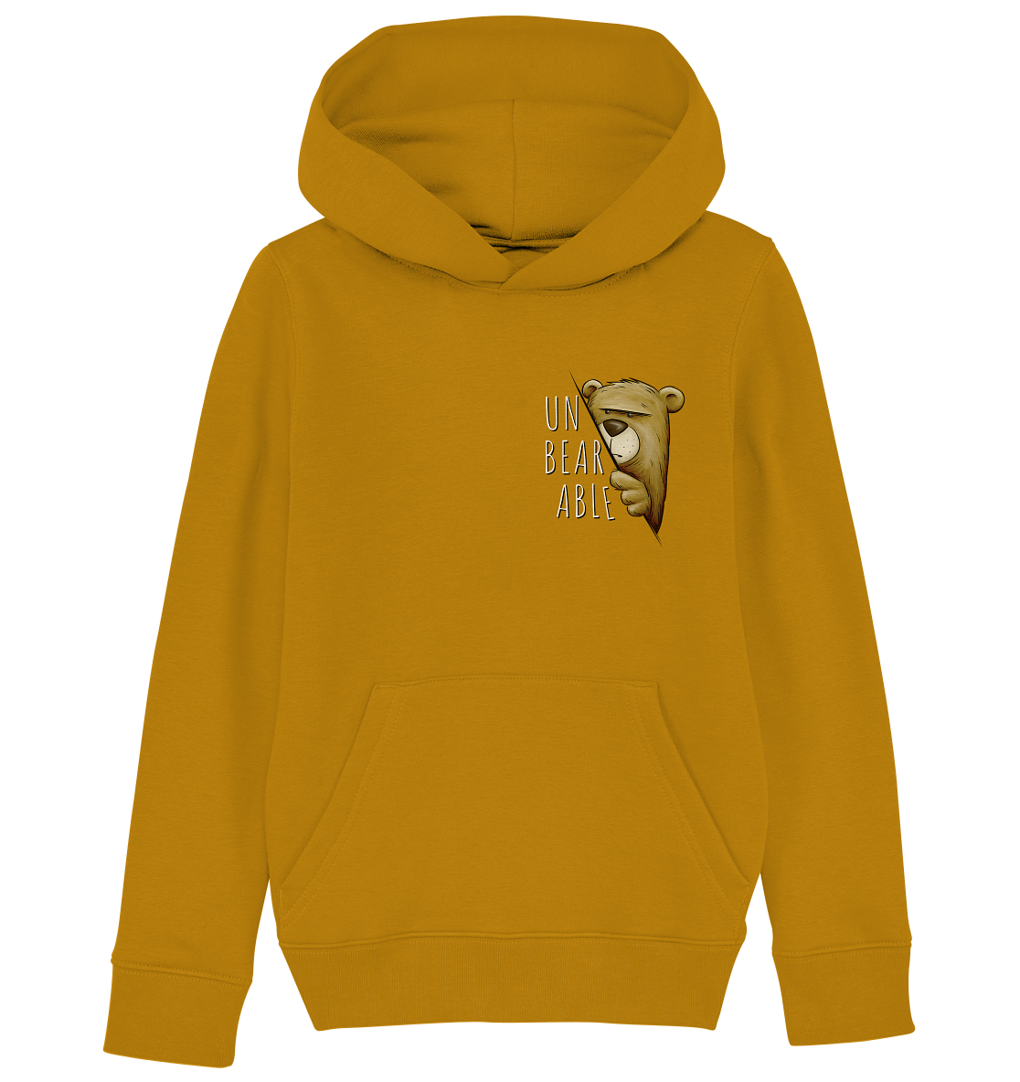 Unbearable – Unerträglich Bär - Kids Organic Hoodie