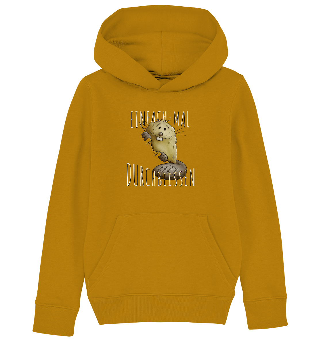 Einfach mal Durchbeissen Biber - Kids Organic Hoodie