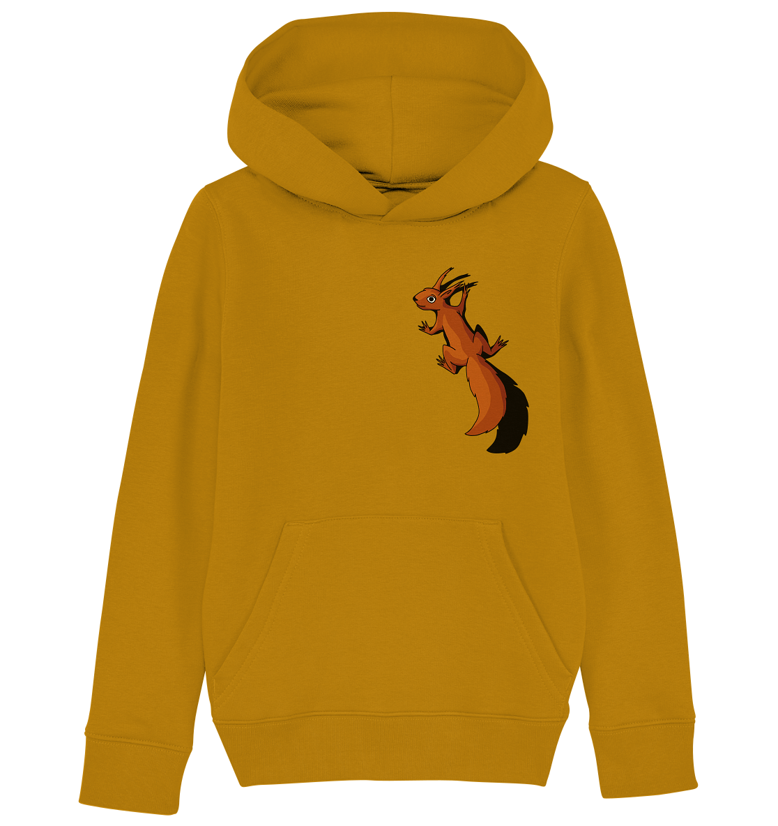 Süßes Eichhörnchen klettert - Kids Organic Hoodie