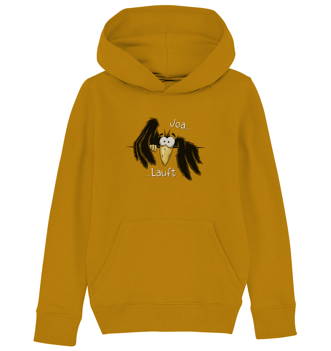 Joa Läuft Krähe gechillter Rabe - Kids Organic Hoodie