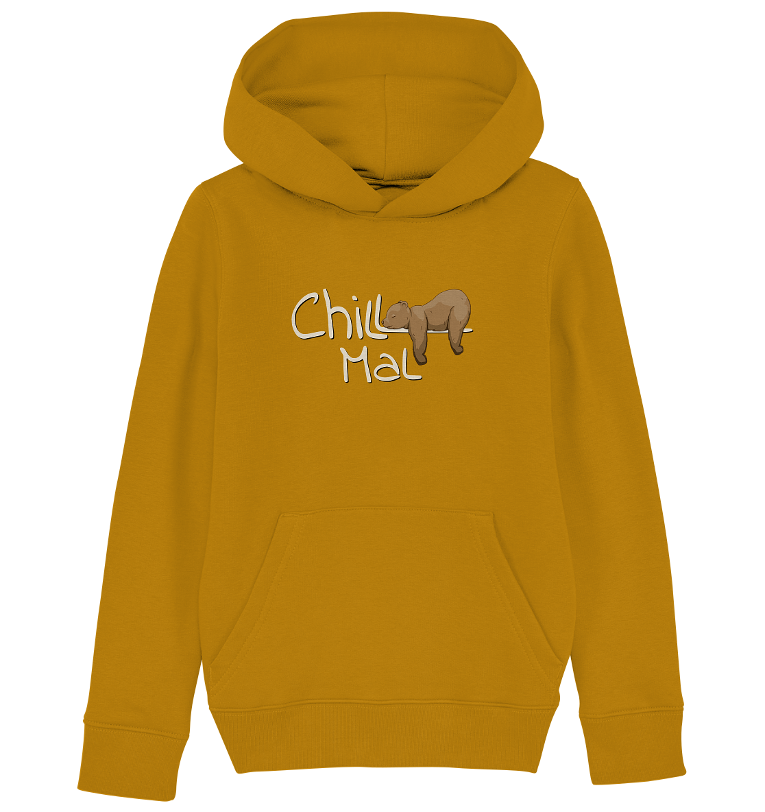 Chill Mal schläfriger Braunbär - Kids Organic Hoodie