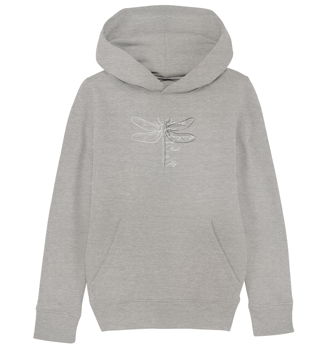 Breite die Flügel aus und flieg los | Libelle - Kids Organic Hoodie