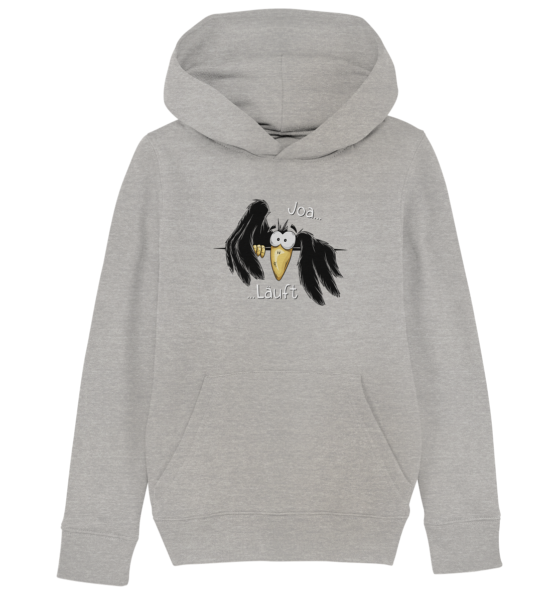 Joa Läuft Krähe gechillter Rabe - Kids Organic Hoodie