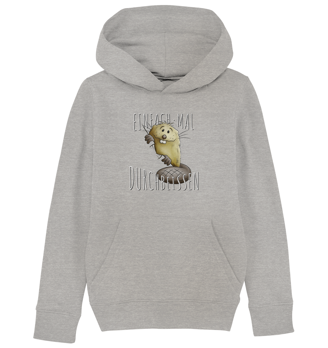 Einfach mal Durchbeissen Biber - Kids Organic Hoodie
