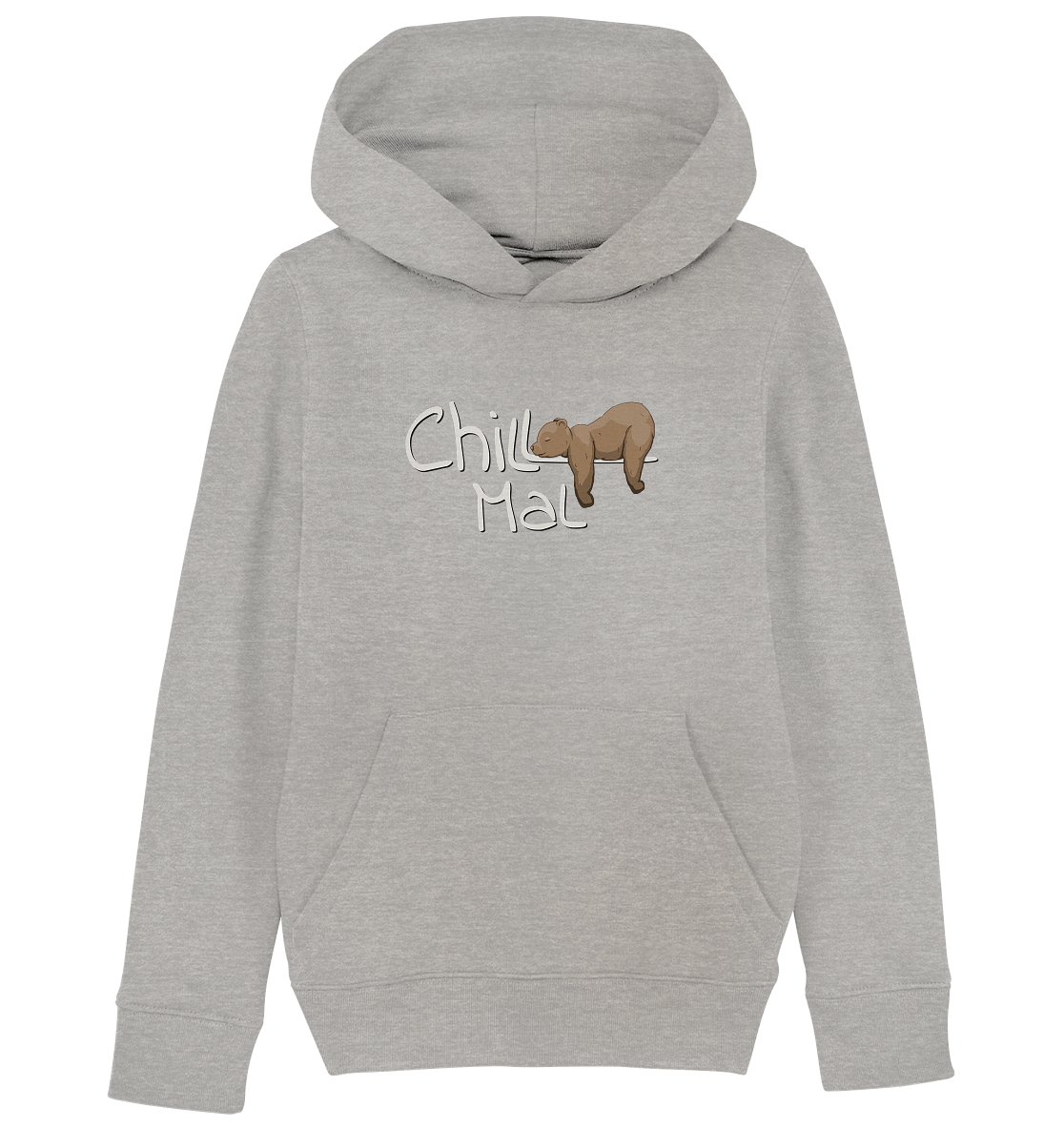 Chill Mal schläfriger Braunbär - Kids Organic Hoodie